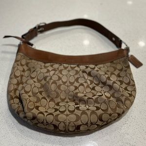 Coach vintage Signature Monogrammed Hobo Purse Satchel Bag